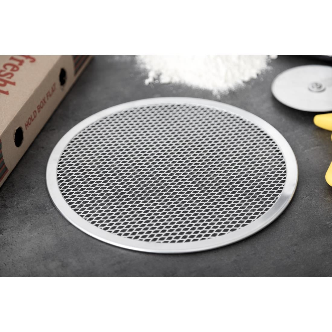 F012 Vogue aluminium pizzaplaat 25,5cm