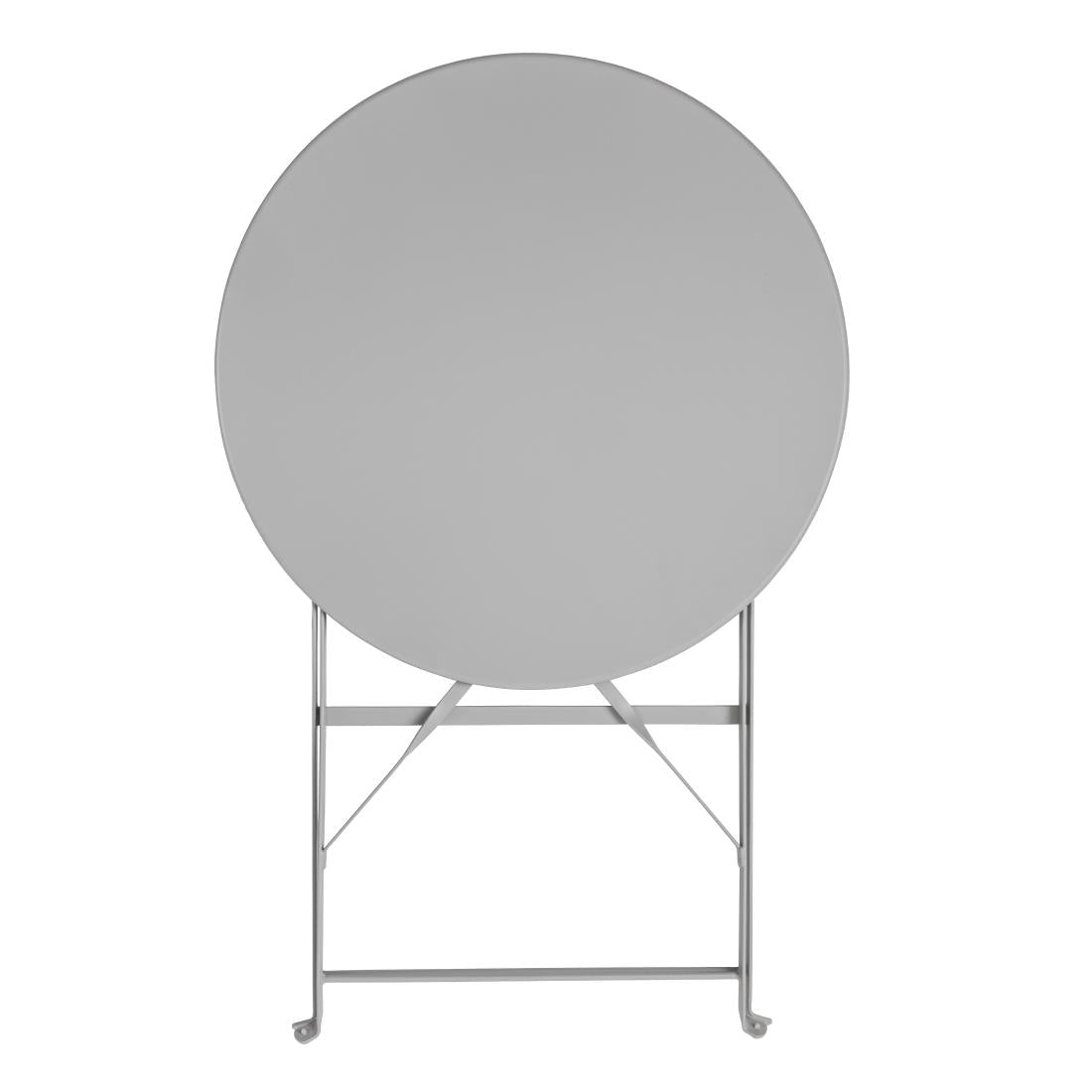 GH556 Bolero ronde stalen opklapbare tafel grijs 59,5cm