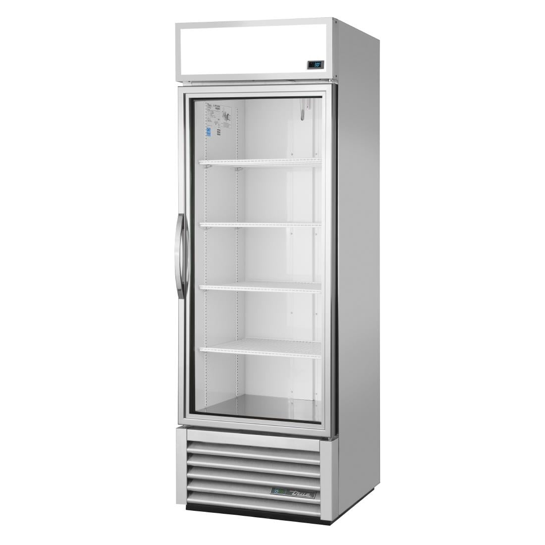 CW388 True Staande Koelkast 538L Met 1 Glasdeur Aluminium Gdm-19T-Hc-Tsl01