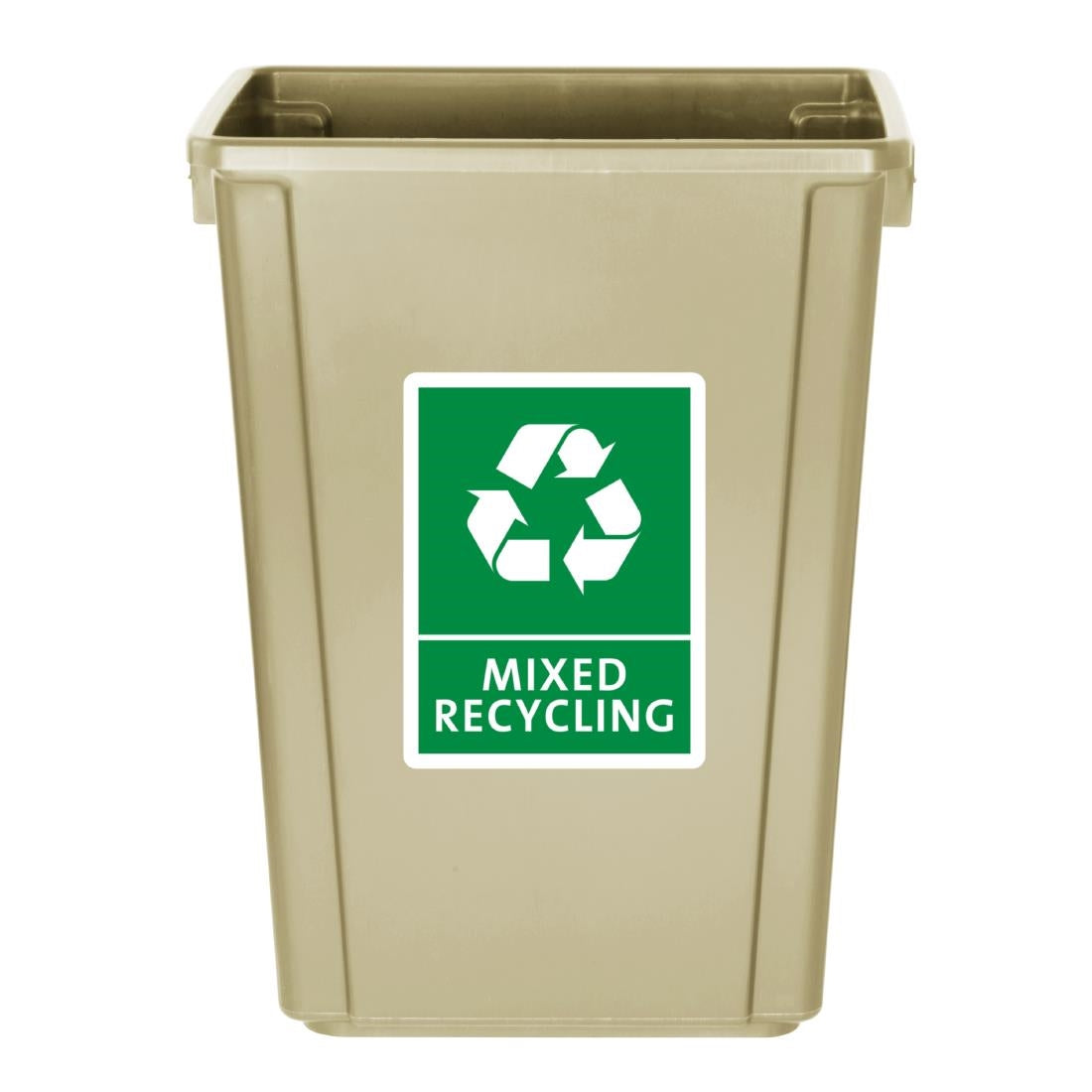 FX149 Jantex Smalle Afvalbak Beige 60Ltr