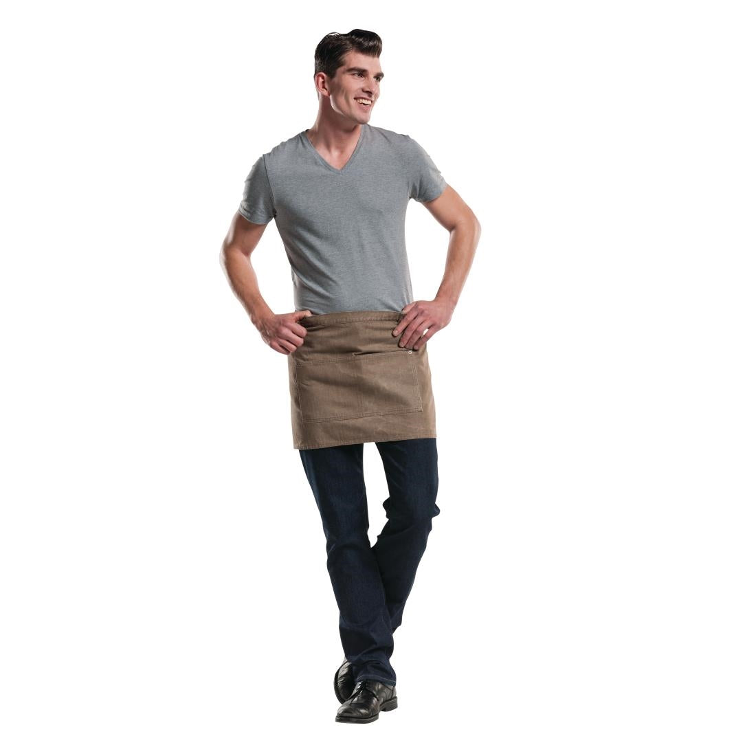 B536 Chaud Devant korte sloof Mud Denim