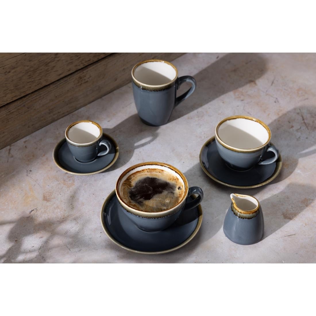 GP347 Olympia Kiln Cappuccinoschotels Blauw 14cm (6 Stuks)