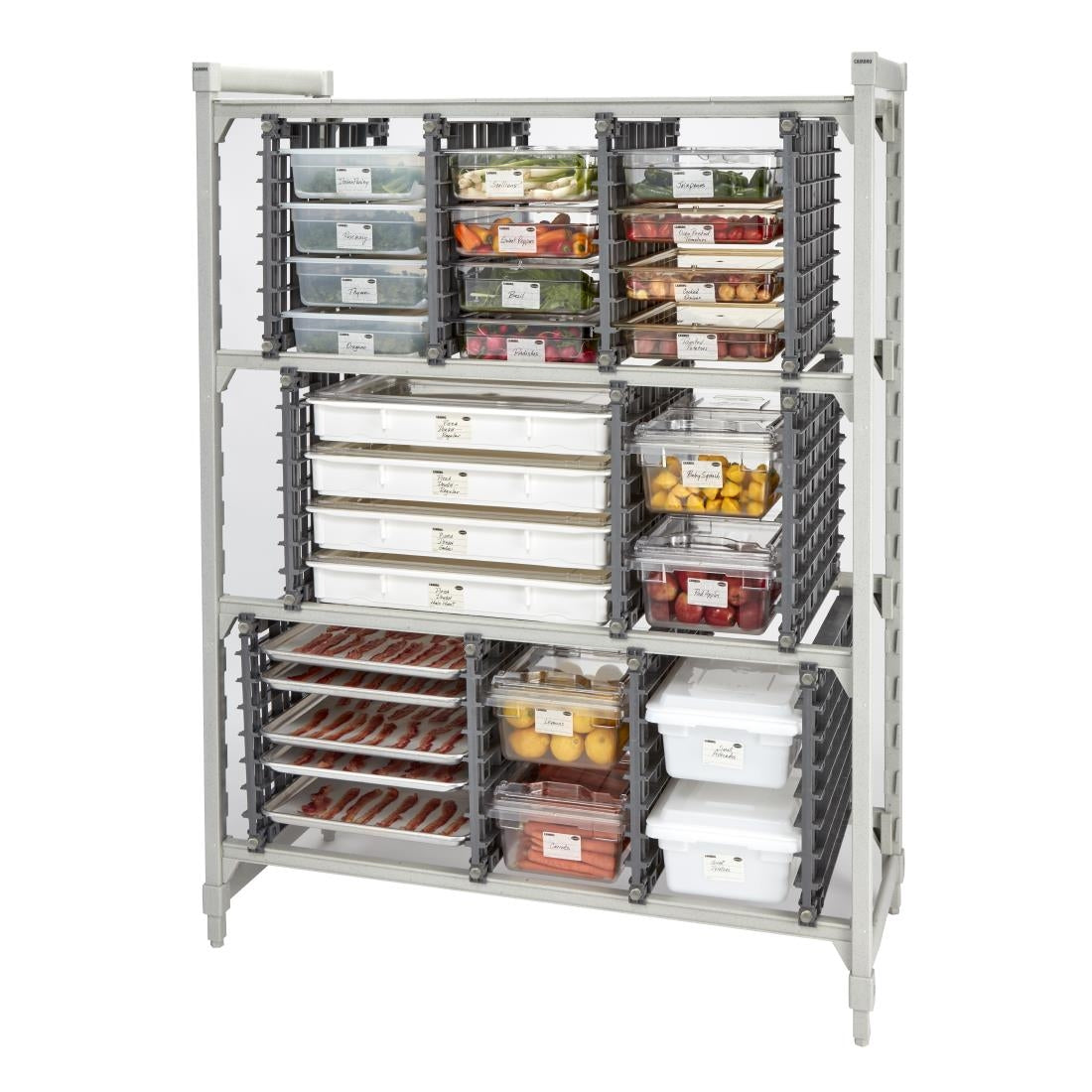 FU686 Cambro Universele Opbergrek Aanbouwset Voor Basics Plus Planken, 530 mm Diep
