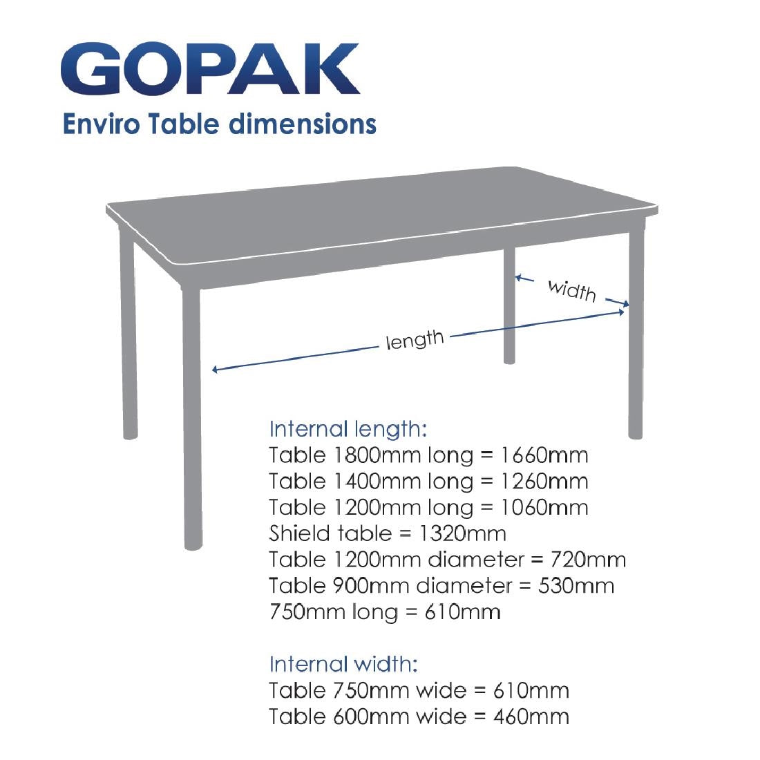 GE966 Gopak Enviro rechthoekige indoor eettafel berkeneffect 1400mm