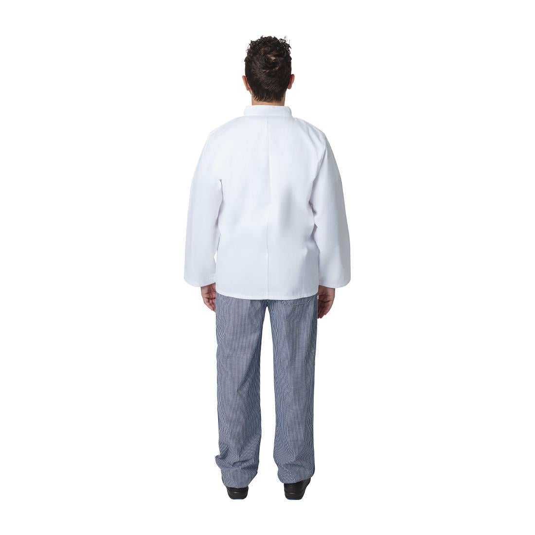 A134-XXL Whites Vegas koksbuis lange mouw wit XXL