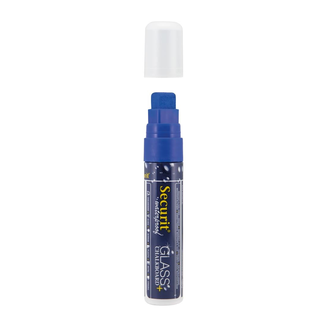 CU779 Securit Waterproof krijtstift (Glas + Krijtbord) in blauw met 7-15mm penpunt