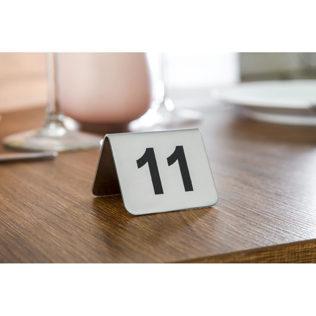 U047 Olympia RVS tafelnummers 11-20 (10 stuks)