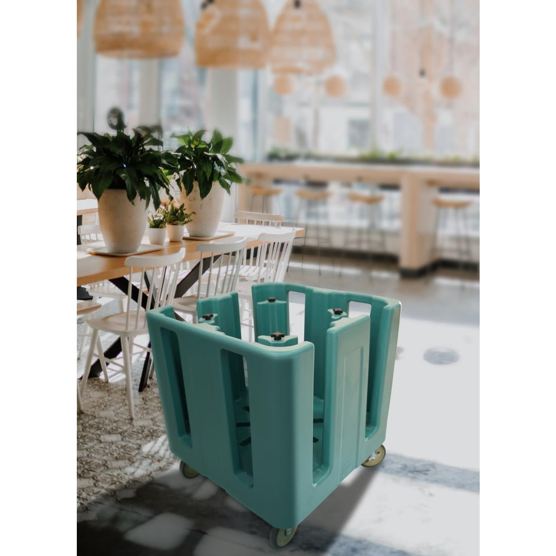 FU683 Cambro Compact Verstelbare Schotel Caddy Leiblauw