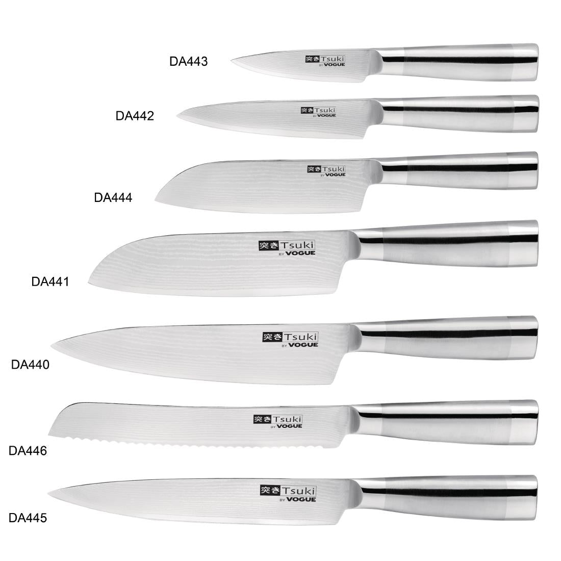 DA445 Vogue Tsuki Series 8 vleesmes 20cm