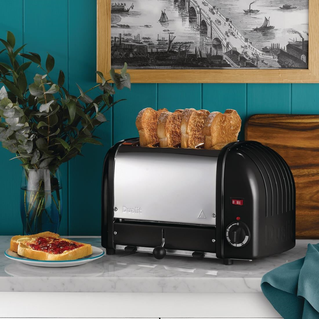 E266 Dualit Vario broodrooster 4 sleuven zwart 40344