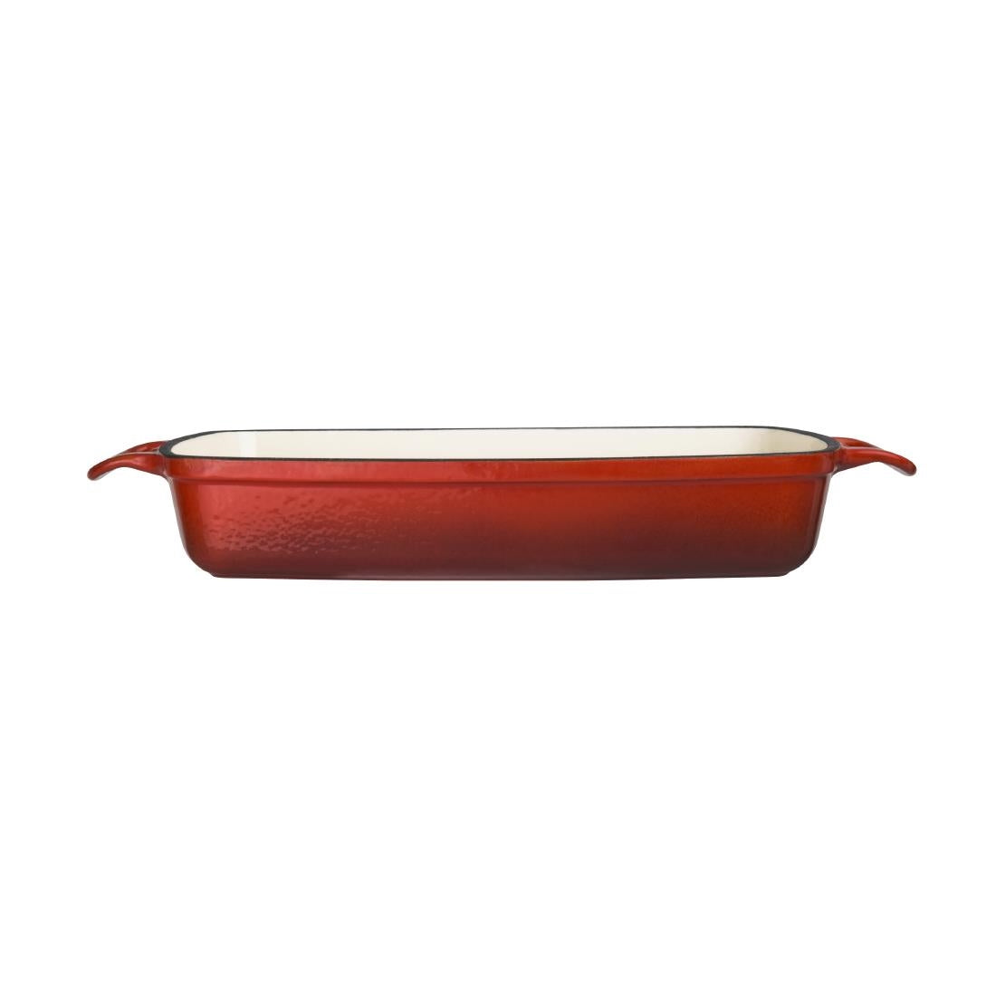 GH320 Vogue rechthoekige gietijzeren ovenschaal rood 2,8Ltr
