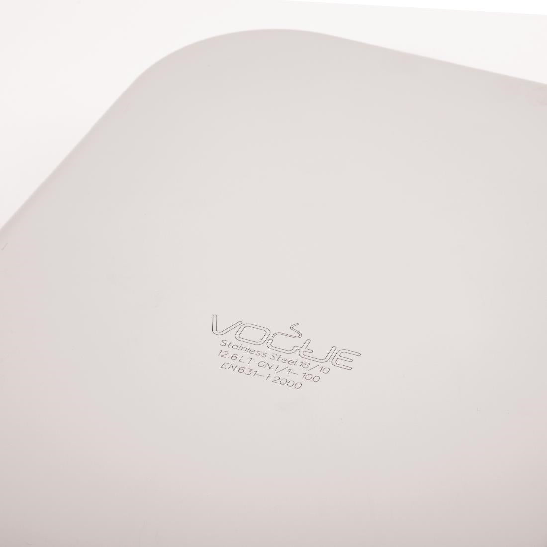 DW434 Vogue heavy-duty RVS GN 1/1 bak 100mm
