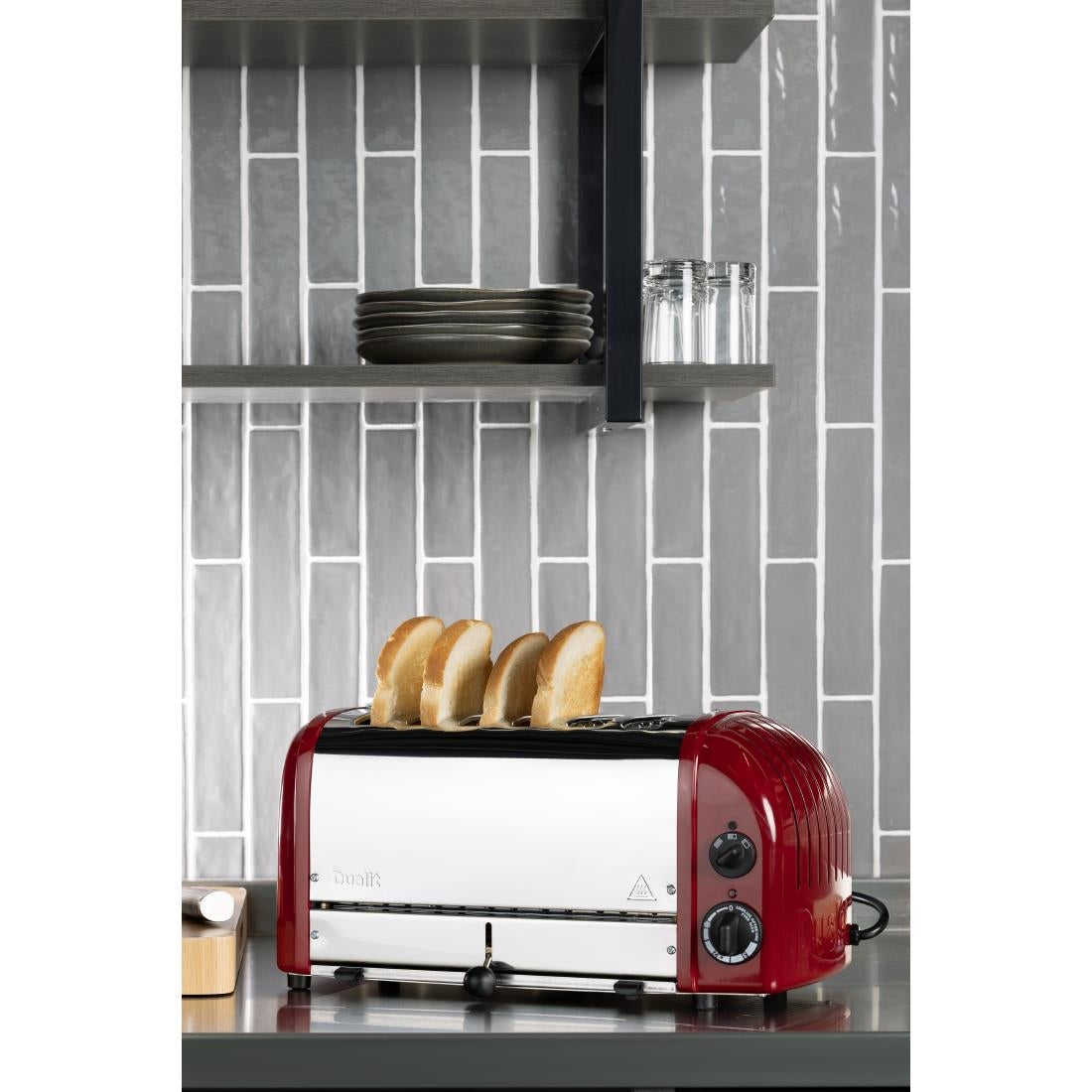 GD395 Dualit Vario broodrooster 6 sleuven rood 60154