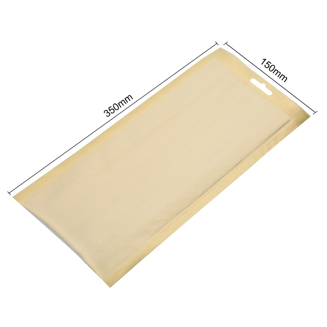 JA020 Vogue goudkleurige vacumeerzakken met reliëf 150x350mm (100 stuks)