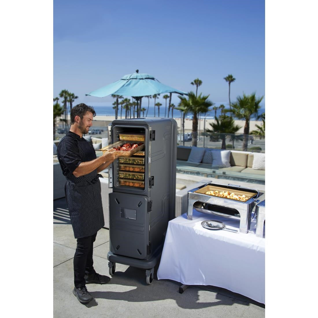 FZ081 Cambro Ultra Pro Kar Tall Warme Kar Houtskool Grijs