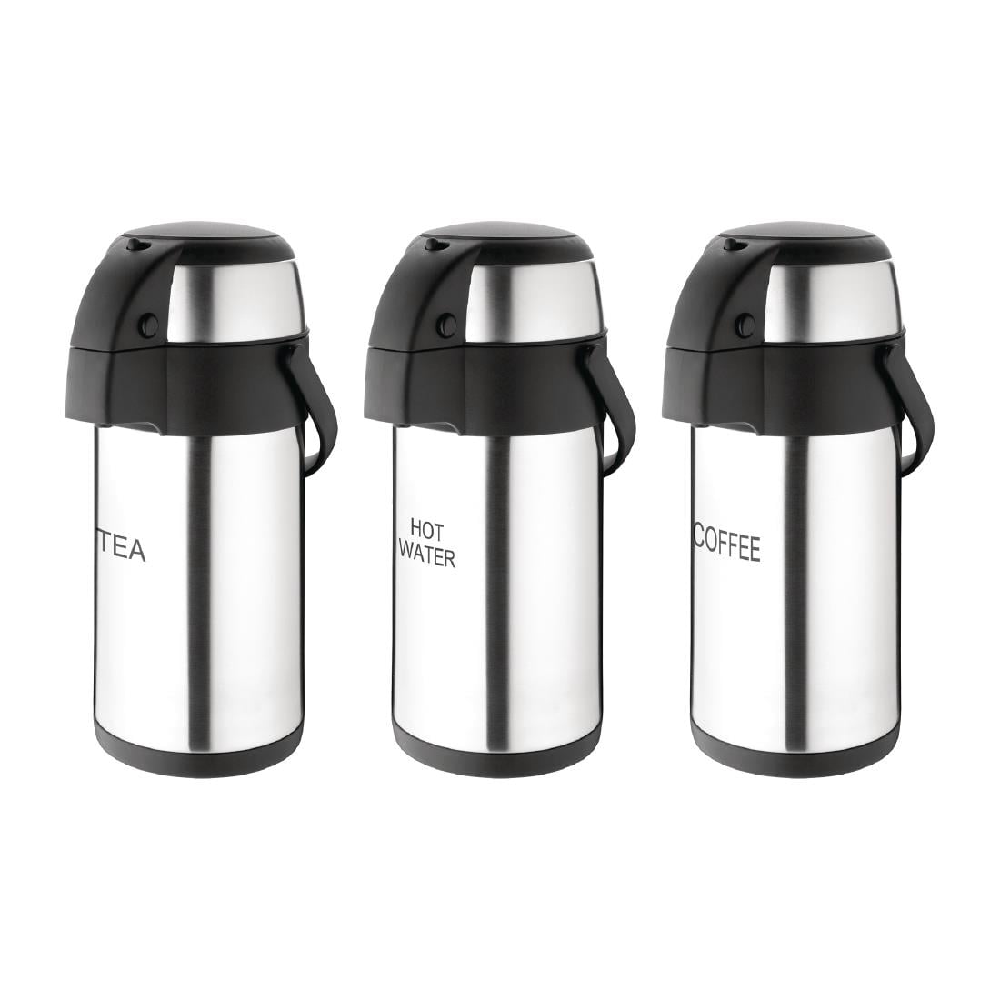 DP127 Olympia RVS pomp thermoskan Tea 3Ltr