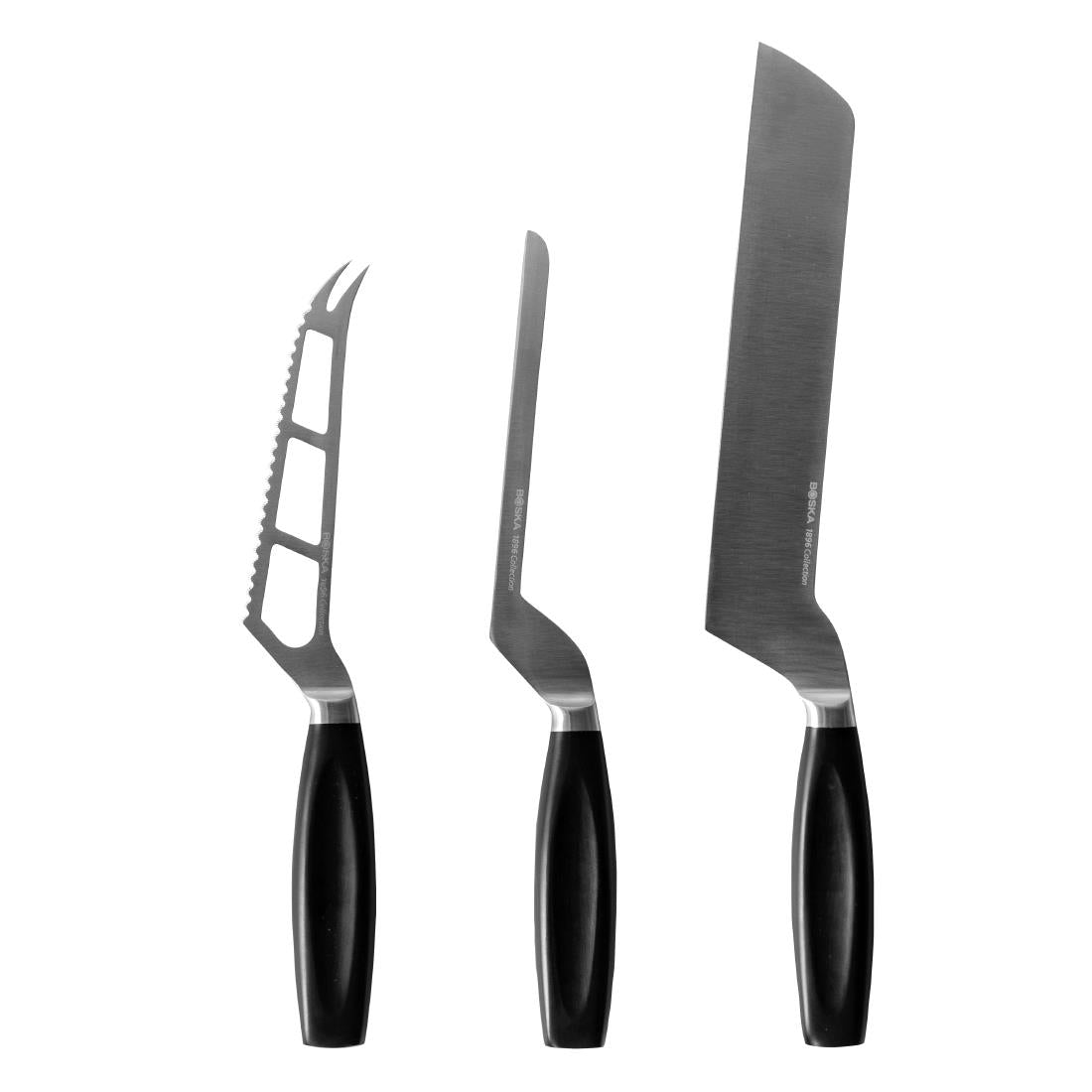 CU107 Boska kaasmes voor zachte kazen zwart handvat 14cm