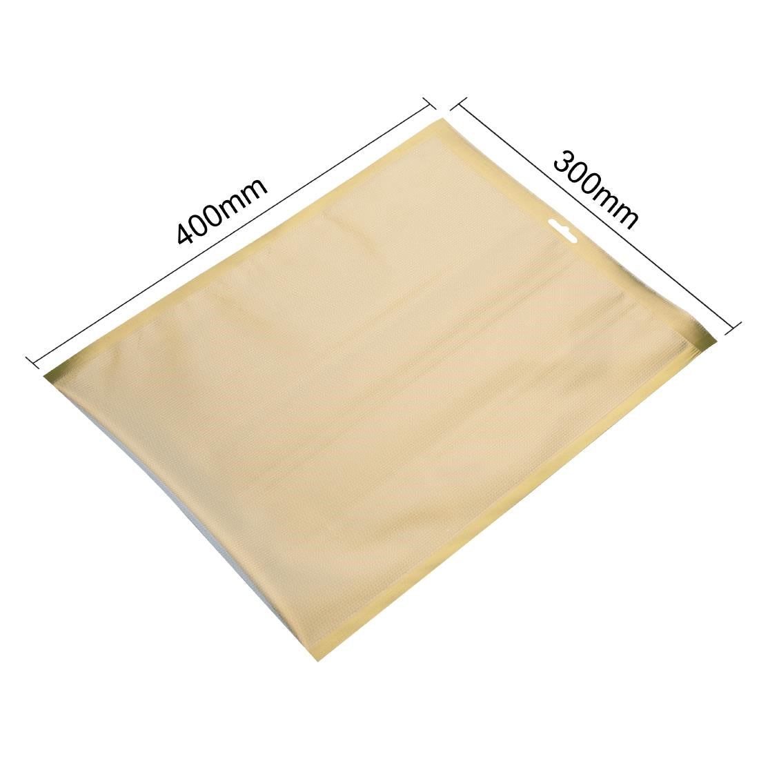 JA023 Vogue goudkleurige vacumeerzakken met reliëf 300x400mm (100 stuks)