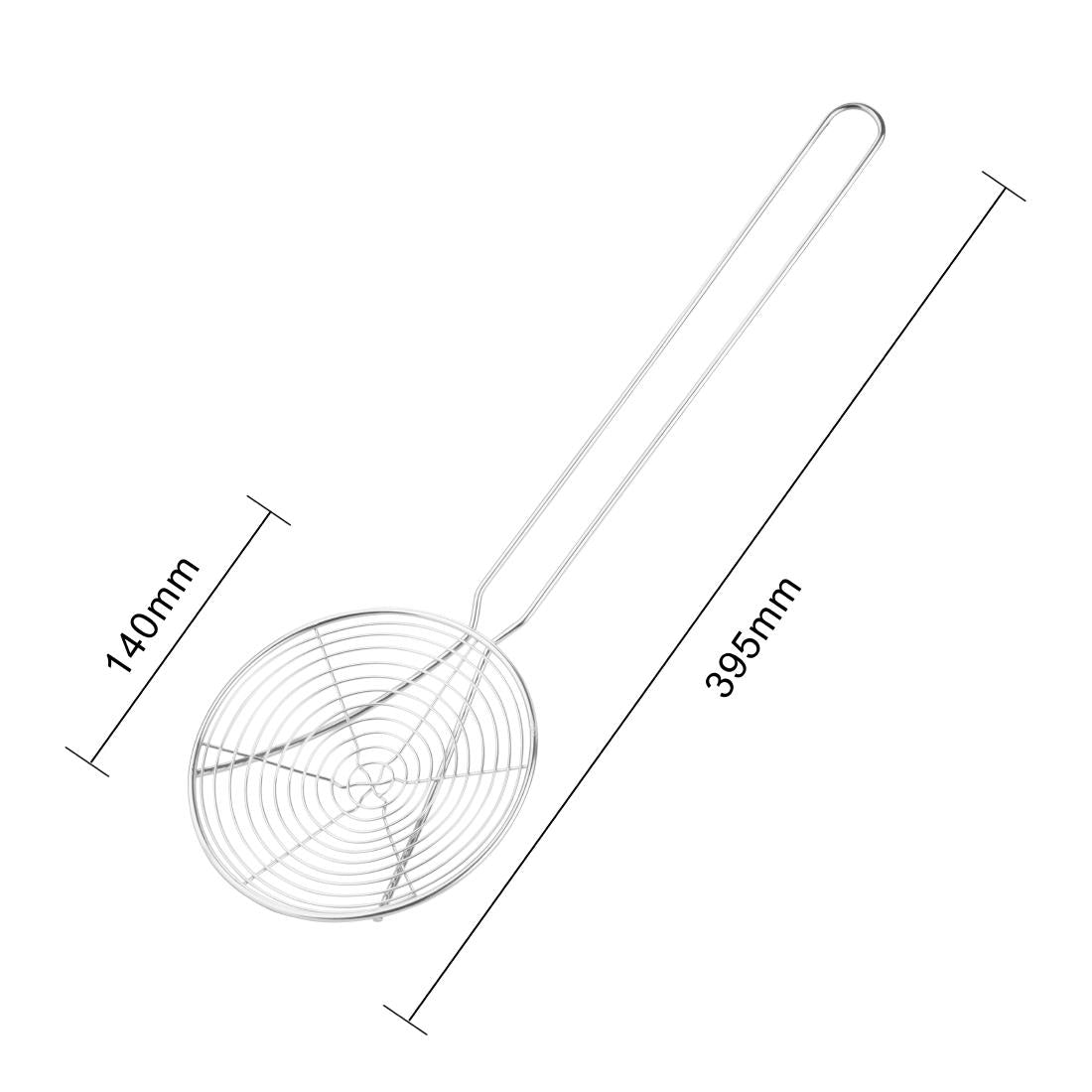 C834 Vogue frituurschep / schuimspaan 14cm