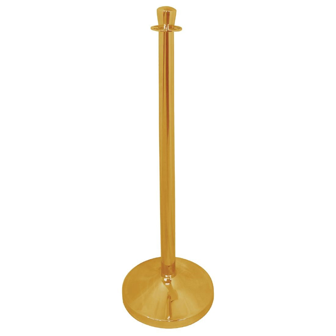 S654 Bolero messing afzetpaal met vlakke knop