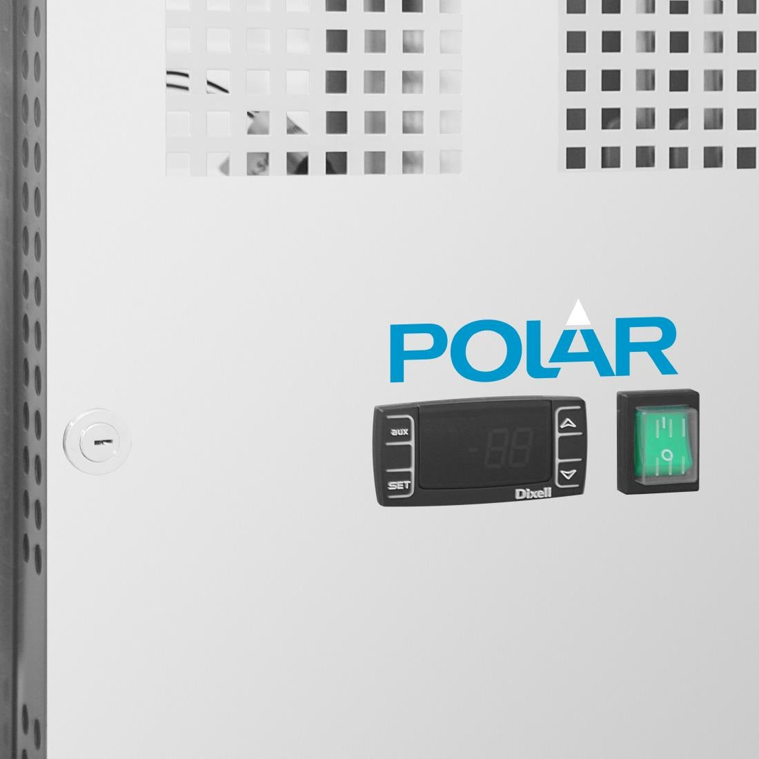 UA084 Polar U-serie 3-deurs counter met euronorm opslag 634Ltr