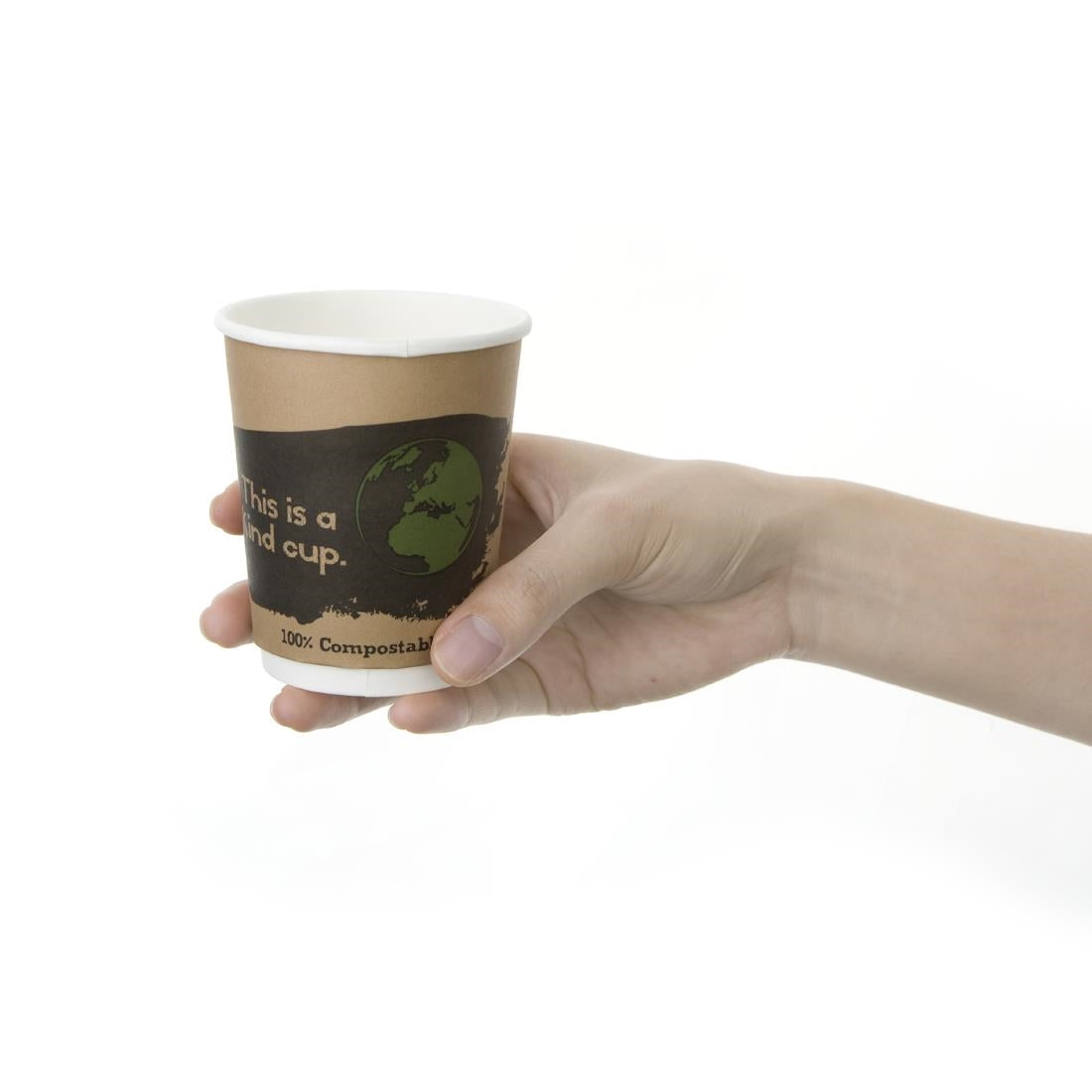 DY985 Fiesta Compostable 500 composteerbare dubbelwandige koffiebekers (500 stuks)