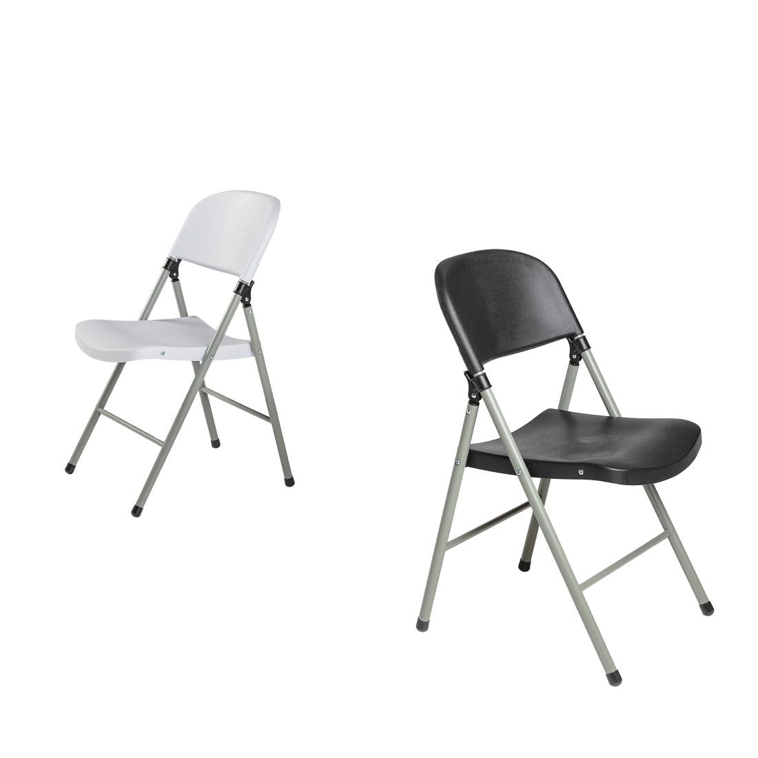 CE693 Bolero opklapbare stoelen zwart (2 stuks)