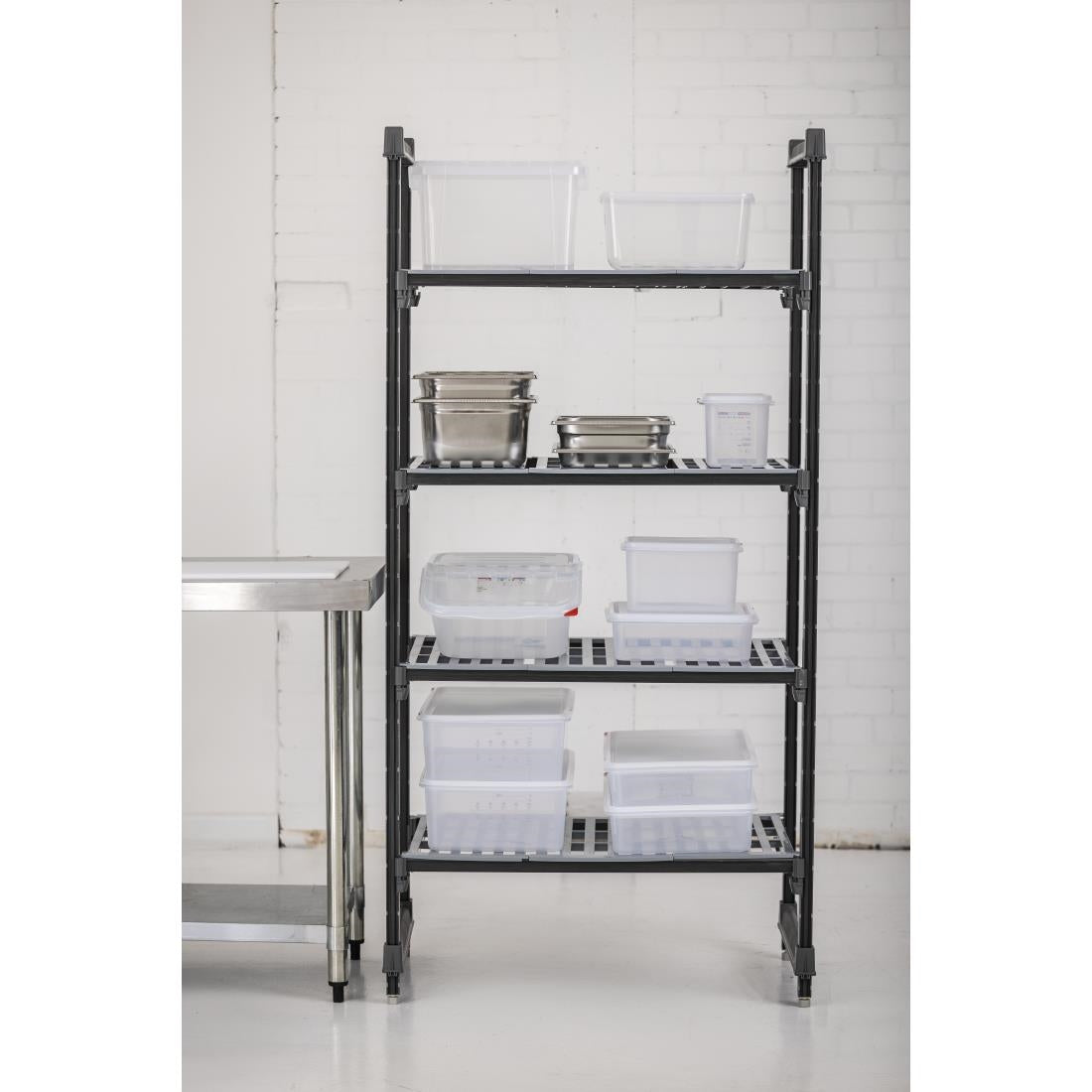 DM772 Cambro stelling 183cm hoog 4 schappen - 61cm diep - 91,5cm breed