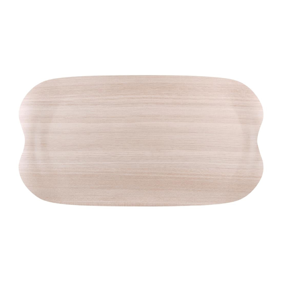 DS021 Roltex Wave dienblad licht houtnerf 43x23cm
