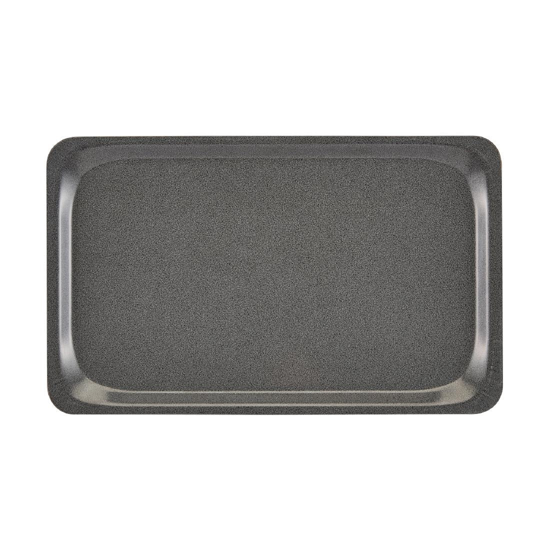 CX371 Cambro Capri Dienblad Glad Oppervlak Houtskool 320x530mm