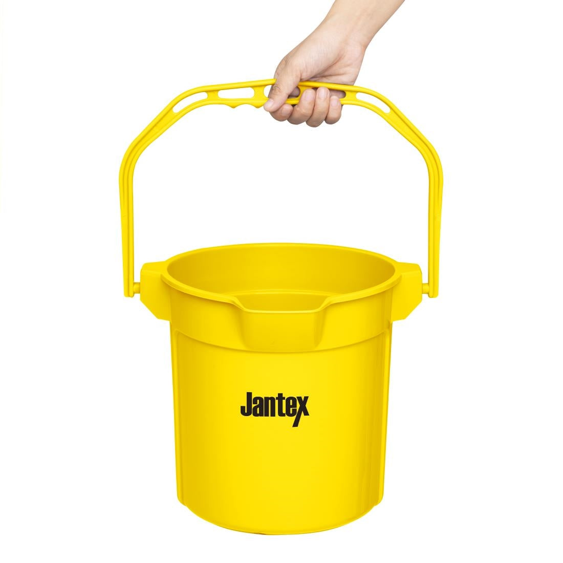 FU834 Jantex Gele Maatemmer Met Schenktuit 10Ltr