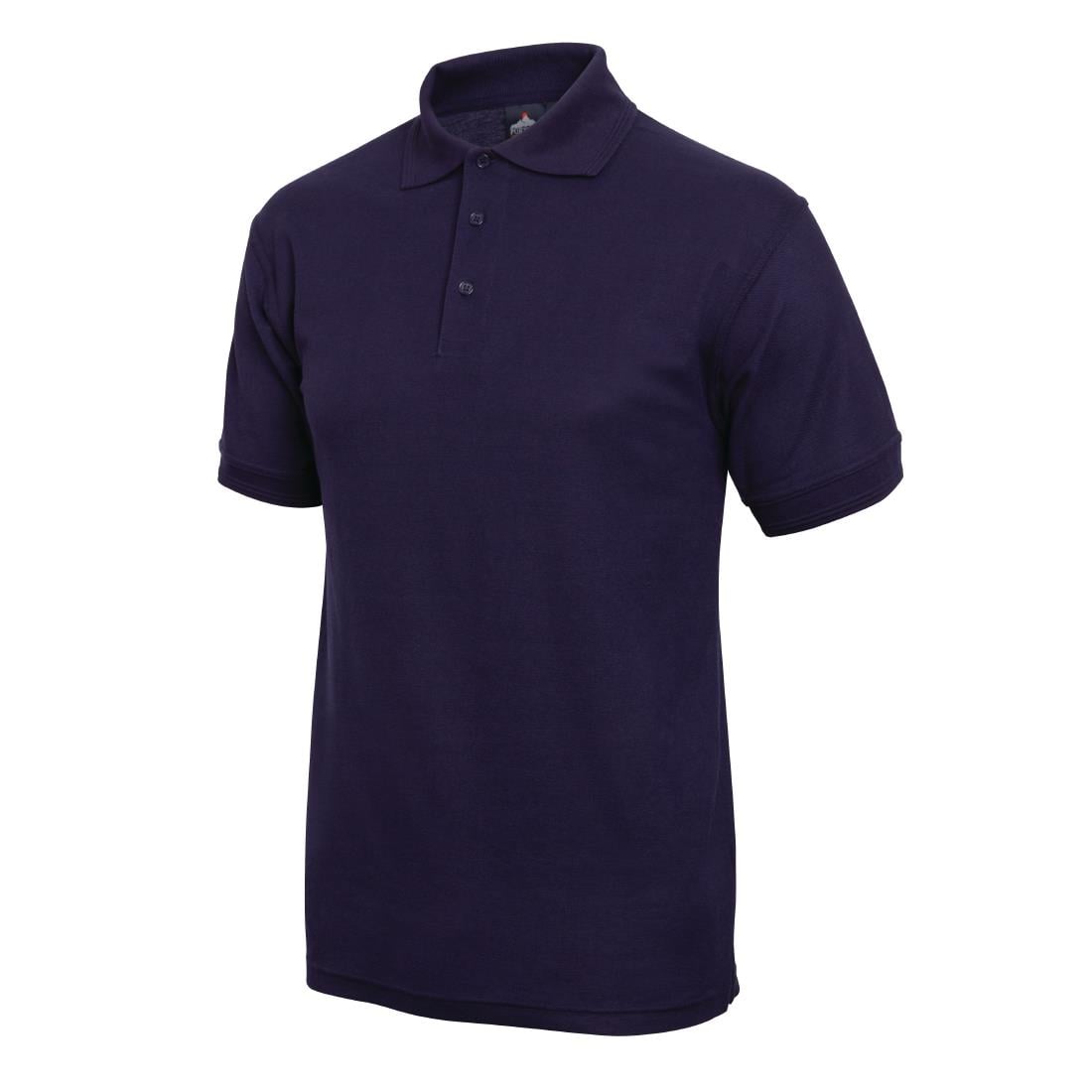 A736-M Unisex poloshirt donkerblauw M