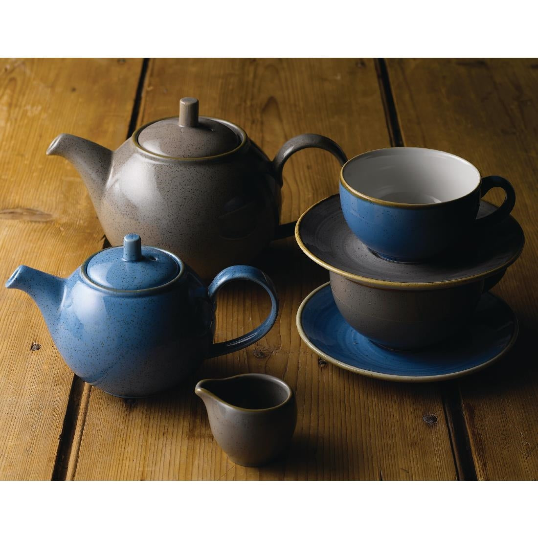 DK567 Churchill Stonecast Grey Cappuccino cappuccino schotel 15.6 cm 12