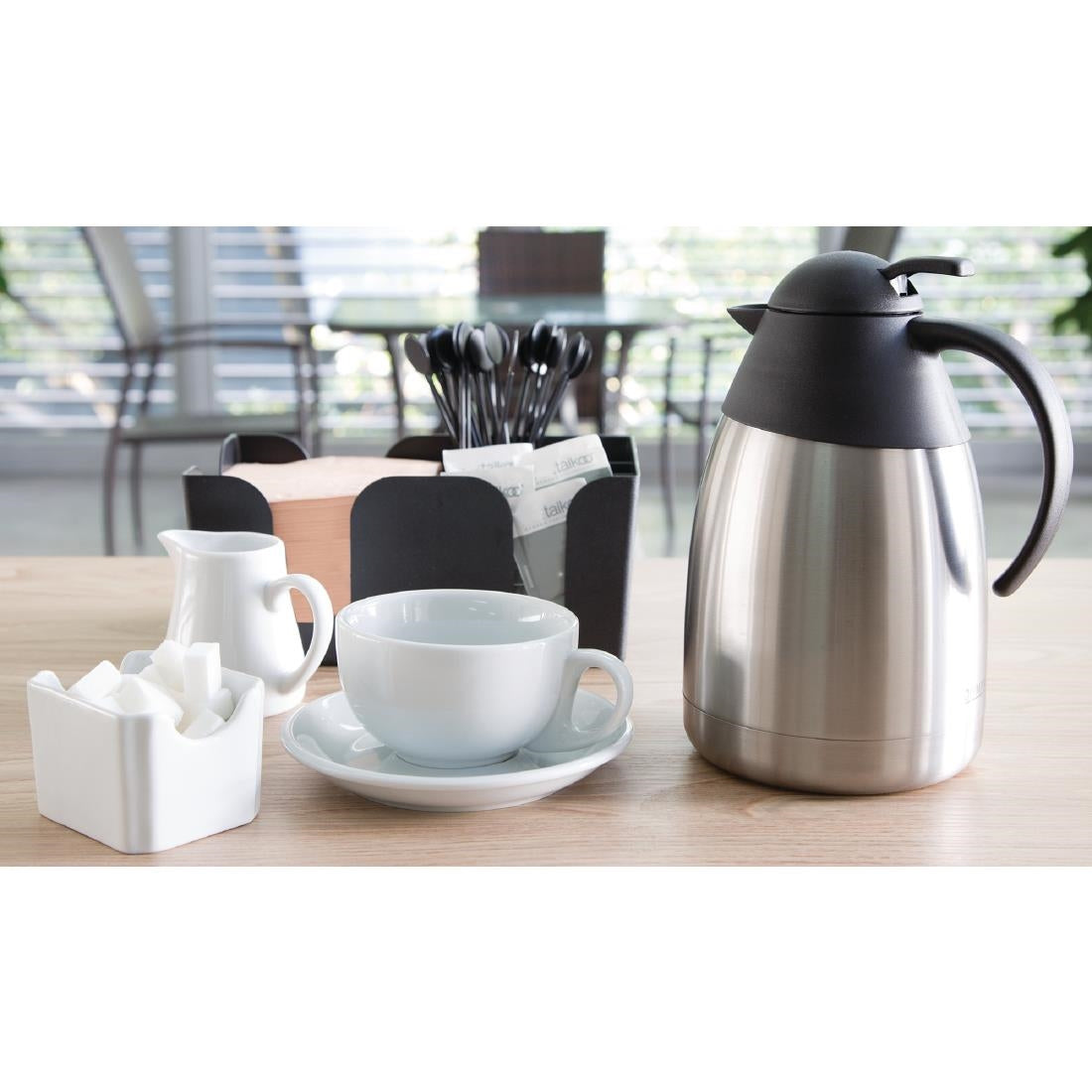 K656 Olympia thermoskan met koepeldeksel 1,5Ltr