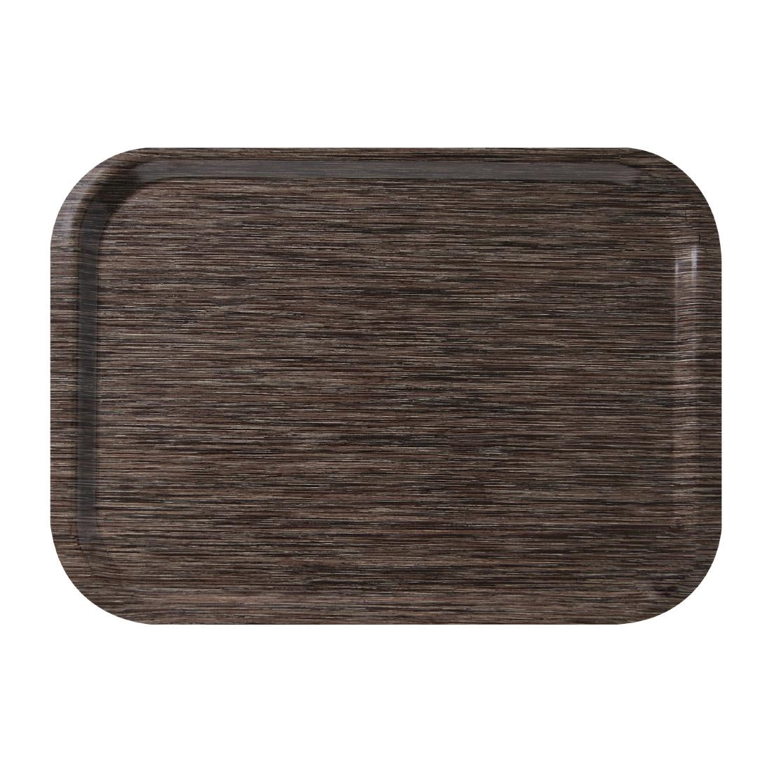 CR734 Roltex melamine fast-food dienblad 375 x 265mm wengé