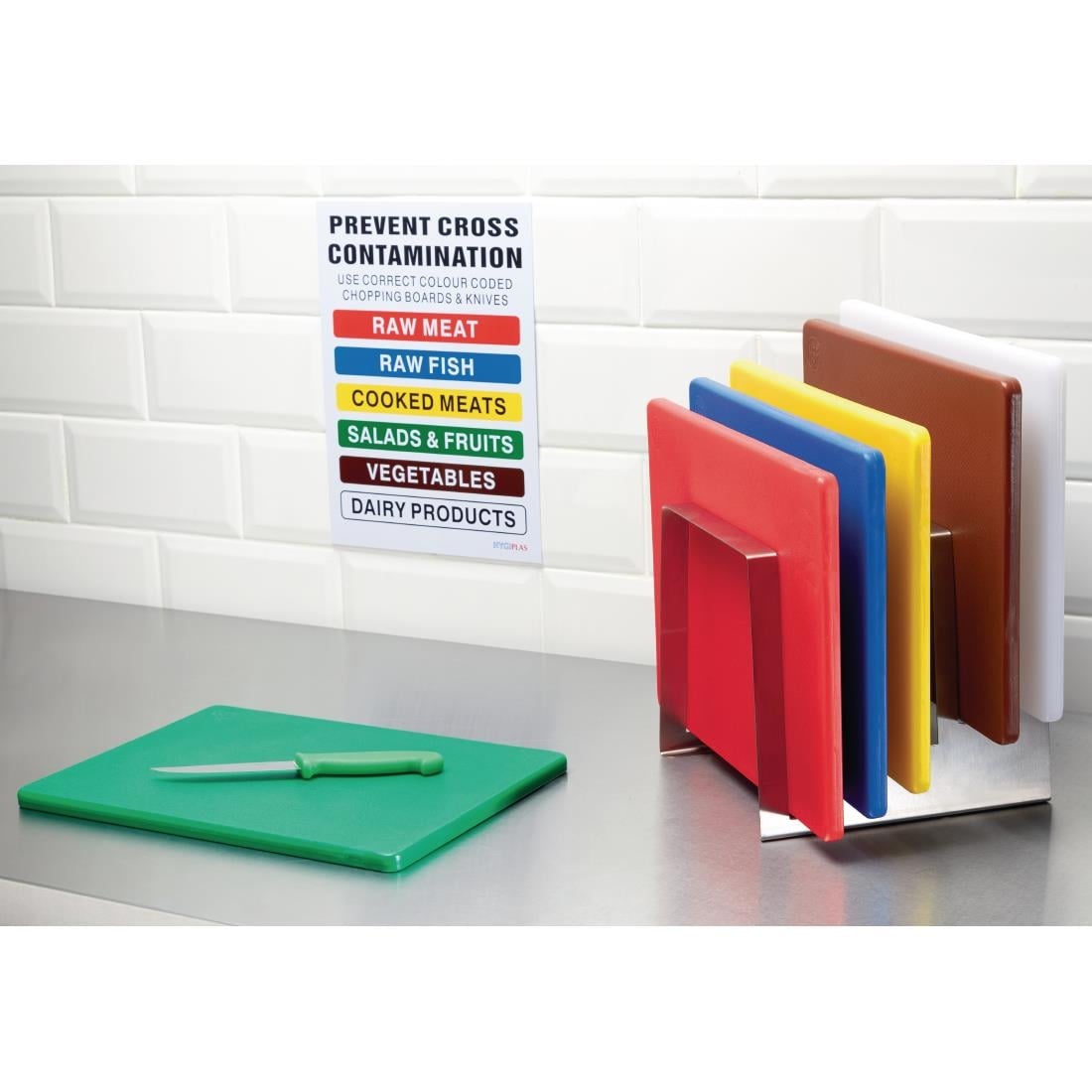 GH791 Hygiplas LDPE snijplank blauw 30,5x22,9x1,2cm