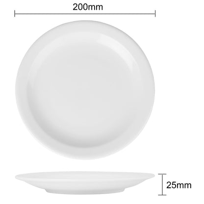 CF362 Olympia Athena Borden Met Smalle Rand 20,5cm (12 Stuks)