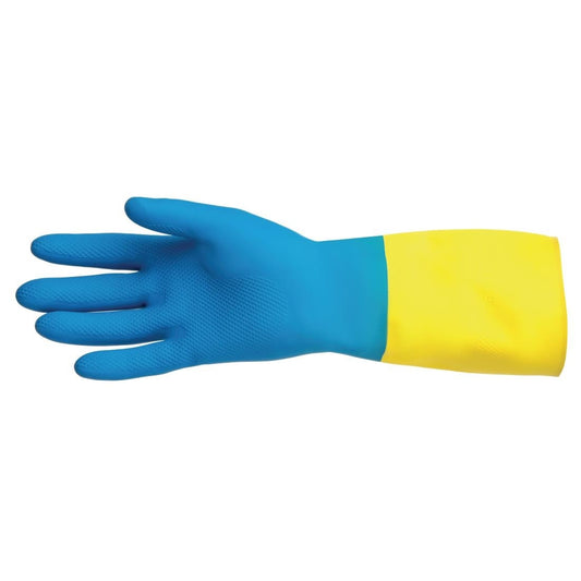 FA296-L MAPA Alto 405 waterdichte heavy-duty werkhandschoenen blauw en geel - L