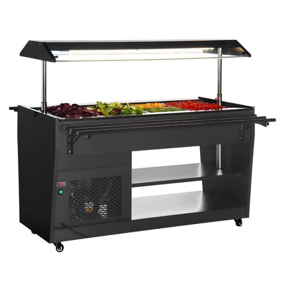 PG007 Polar G-Serie Gekoelde Buffetbar Zwart