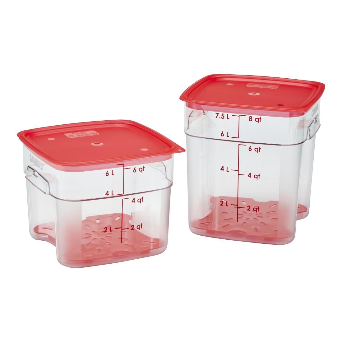 CU148 Cambro FreshPro Rood Afvoerrek 195 x 195 mm