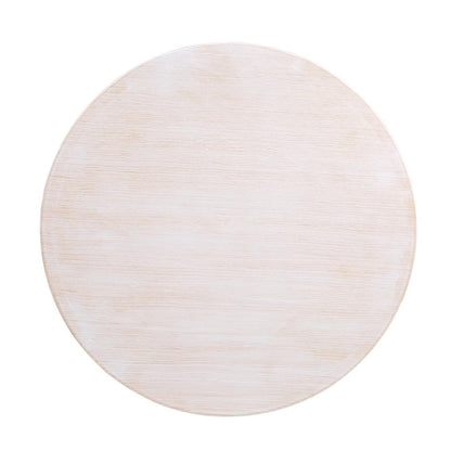 DY729 Bolero voorgeboord rond tafelblad vintage wit 600mm