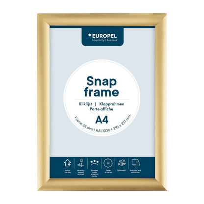 HU448 Europel Kliklijst A4 25mm Goud