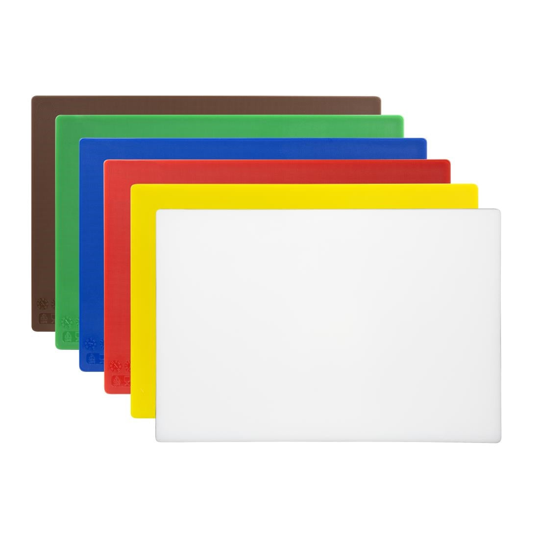 W356 Hygiplas LDPE snijplanken HACCP 450(B) x 300(L) x 10(H)mm (6 stuks)
