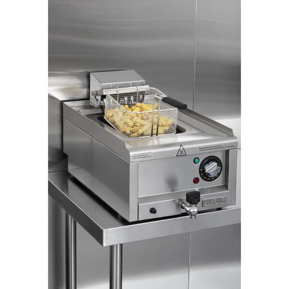 CU476 Buffalo 600-Serie Elektrische Friteuse, 8 Liter