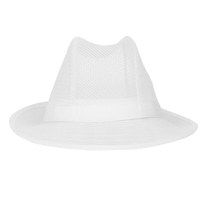A653-M Trilby hoed met haarnetje wit M