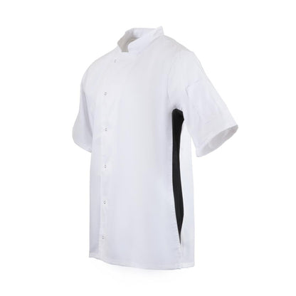 A928-M Whites Nevada koksbuis wit met zwart contrast M
