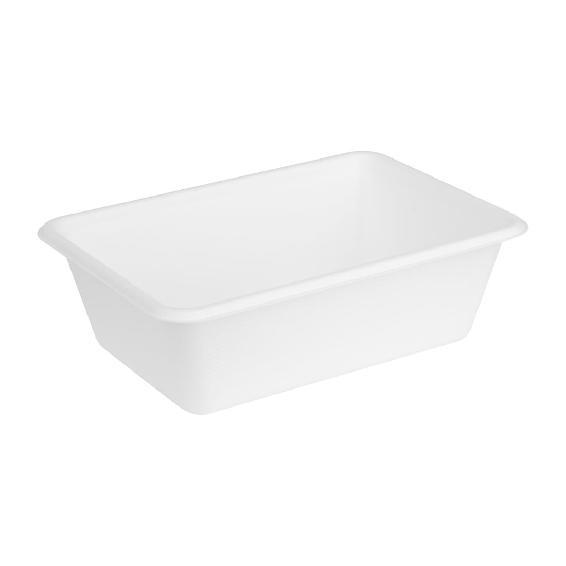 HW035 Fiesta Composteerbare Bagasse Voedselcontainer Bases 800ml (100 stuks)