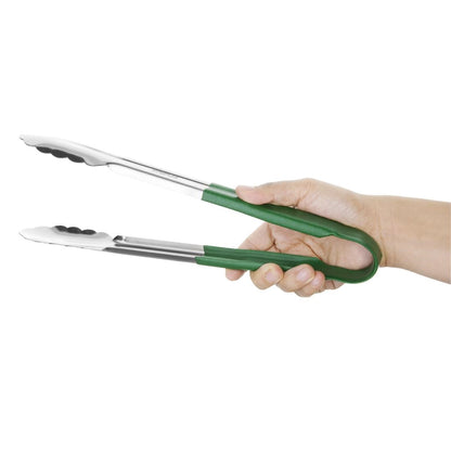 CB155 Hygiplas kleurcode serveertang RVS groen 30cm