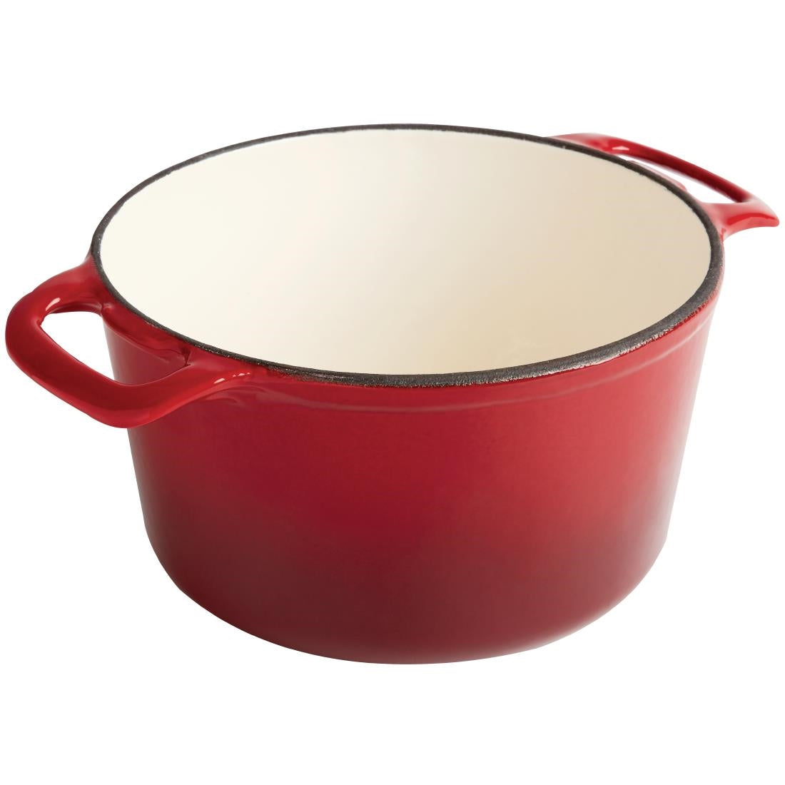 GH304 Vogue ronde inductie braadpan rood 3,2Ltr