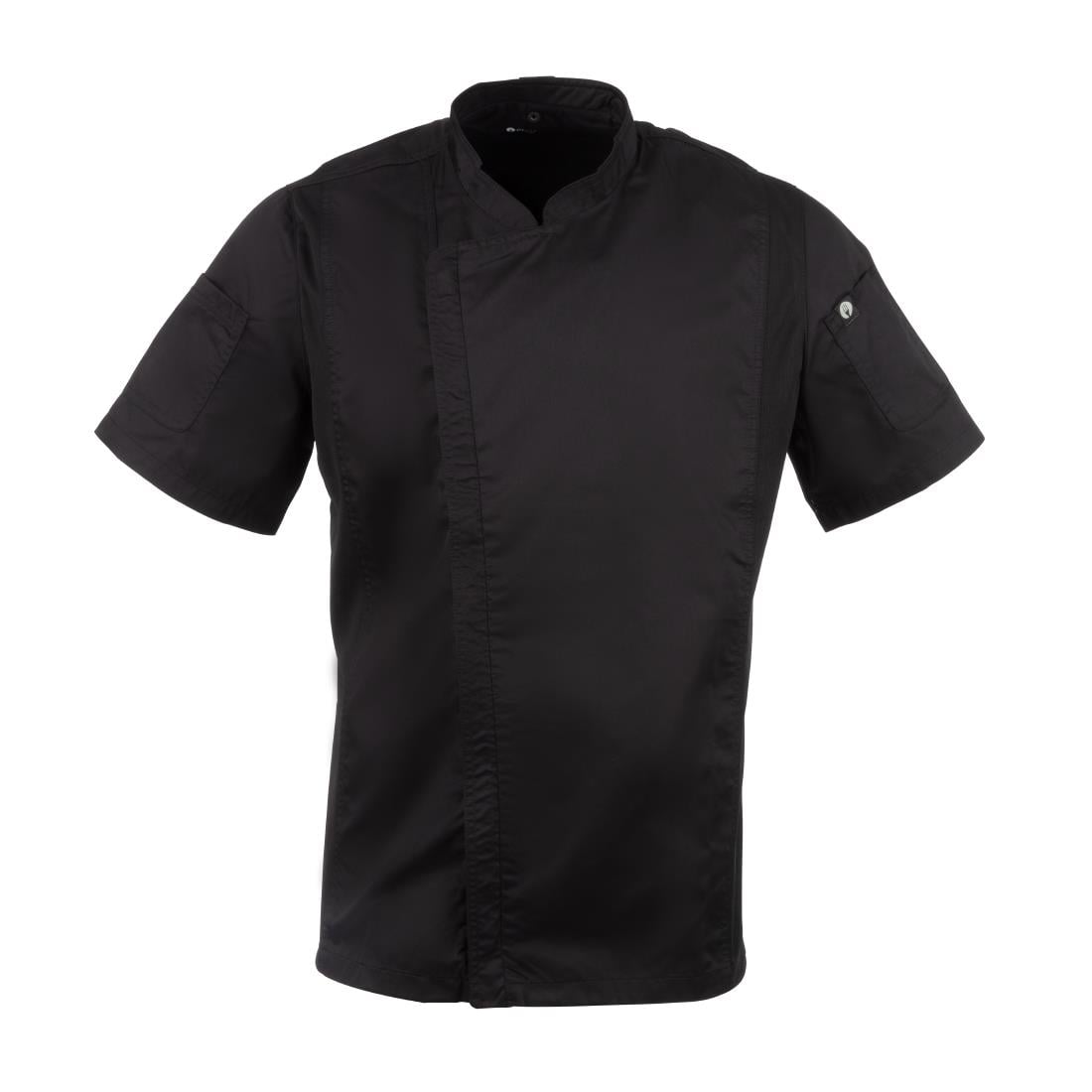 B472-L Chef Works Springfield unisex koksbuis met rits zwart L